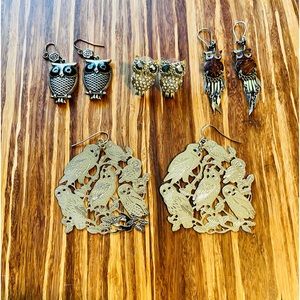 Sets of Owl Earrings (4)
